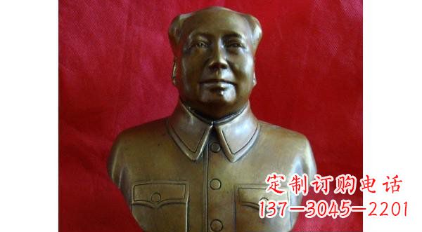 大同毛主席伟人胸像铜雕,精美纳米工艺制作