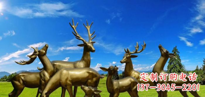 大同静谧之美,梅花鹿铜雕装点你的家