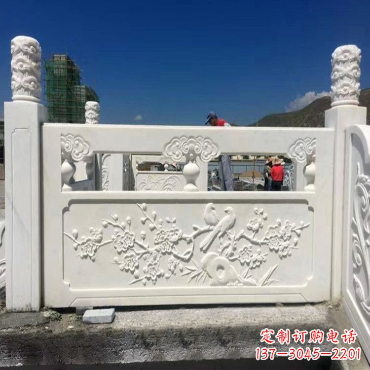 大同梅花石雕栏板
