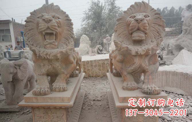 大同中领雕塑狮子雕塑给您带来动人心弦