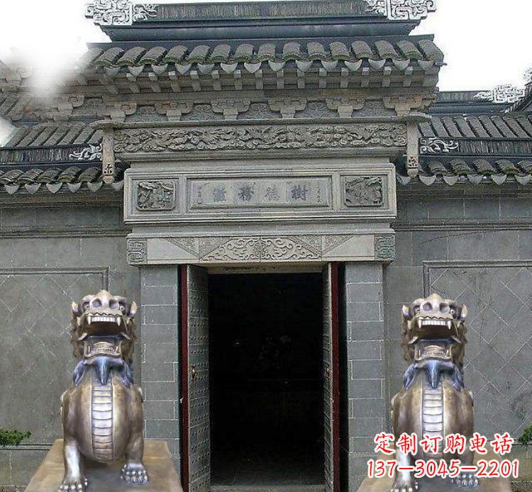 大同领雕塑定制的貔貅雕塑,展现祥和福禄