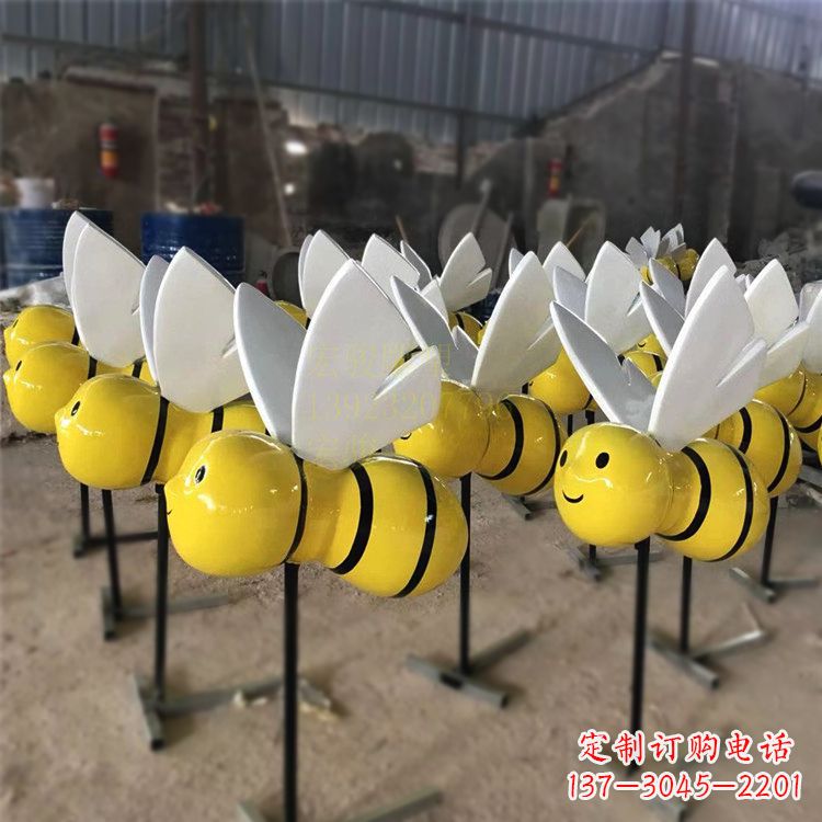 大同动感蜜蜂雕塑,营造精致的都市公园