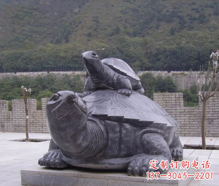 大同中领雕塑母子乌龟公园石雕