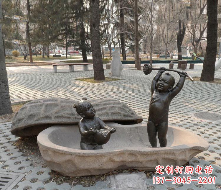大同中领雕塑:拿莲蓬和石榴,让铜雕流传爱的美好