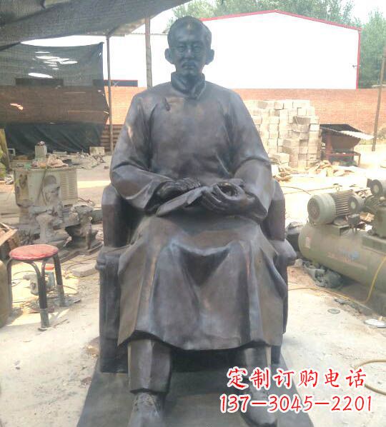 大同蔡元培铜雕:让你的精神耀眼发光
