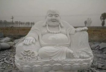 大同质感非凡的汉白玉弥勒佛雕塑