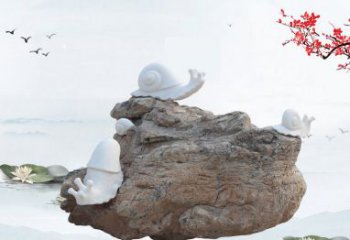 大同高雅而令人惊叹的汉白玉蜗牛雕塑