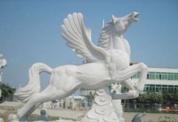 大同精美祥云飞马石雕，古朴大气