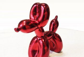 大同红色气球狗气球雕塑，让狗狗宠爱时刻环绕