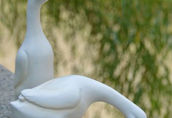 大同高端花园水池鸭子雕塑