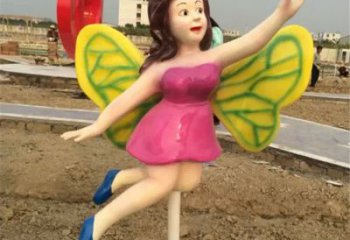 大同领雕塑：精美的蝴蝶仙子公园景观雕塑