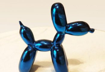 大同蓝色气球狗雕塑摆件，可定制大小