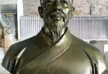 大同李时珍头像铜雕，为纪念传奇祖国医学家