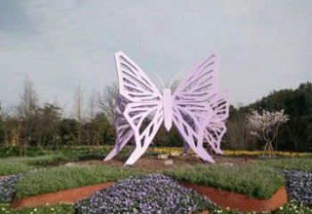 大同流动而优雅的蝴蝶雕塑