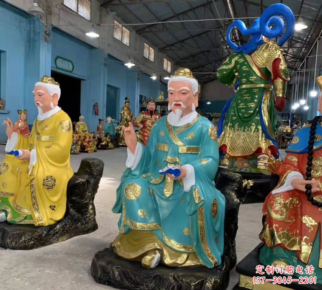 大同南斗北斗玻璃钢彩绘佛像雕塑