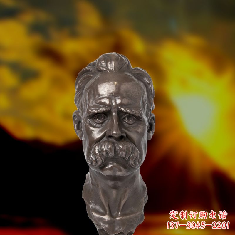 大同尊贵的尼采铜雕头像
