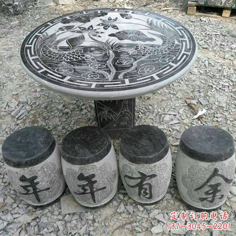 大同仿古石桌凳，雕刻雅致的完美