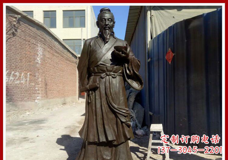 大同中领雕塑的精品杜康铜雕将传统文化与现代工…