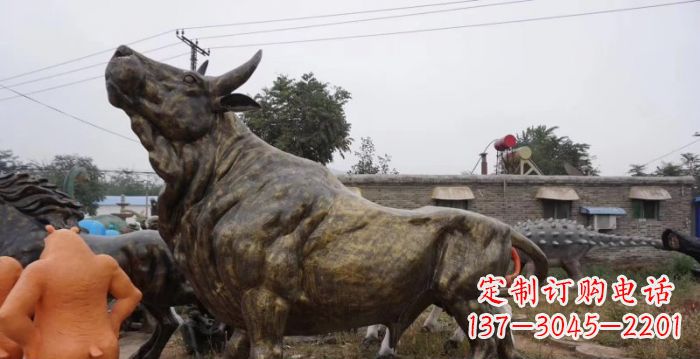 大同令人惊叹的牛铜雕塑
