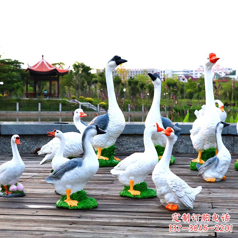 大同高端铜质农场天鹅雕塑