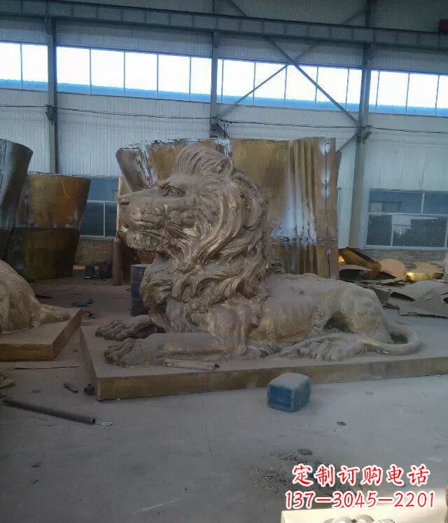 大同中领雕塑推出的西洋狮子铜雕,是一件充满传…