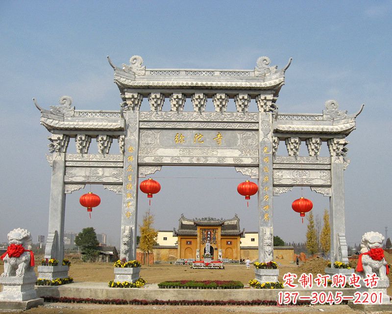 大同特色石雕牌坊，用心雕就是一种艺术
