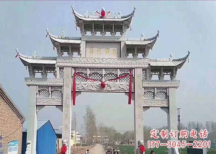 大同牌坊石雕龙