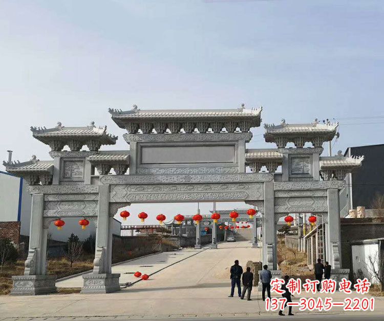 大同牌楼牌楼石雕