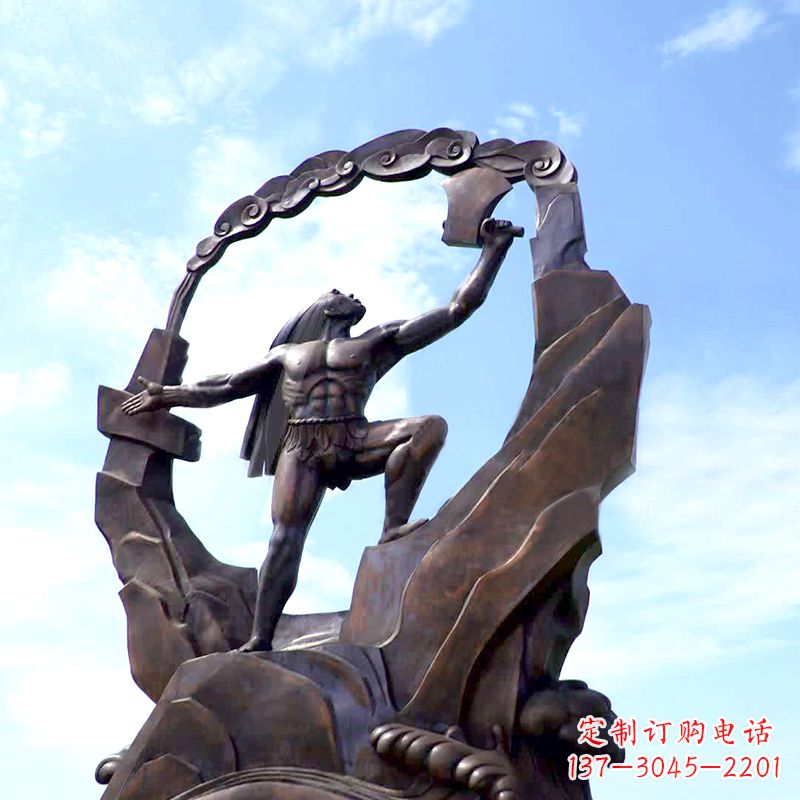 大同传承神话,展现气势—盘古大型景观雕塑