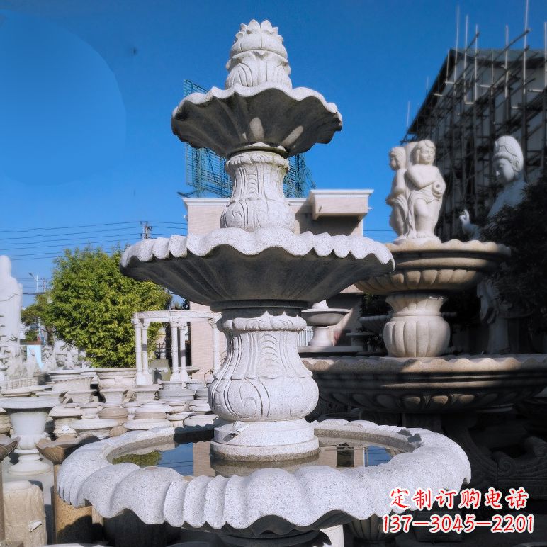 大同喷泉石雕池子