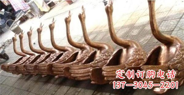 大同优雅迷人的天鹅铜雕塑