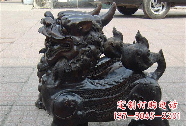 大同象征保护，美轮美奂的貔貅辟邪神兽铜雕
