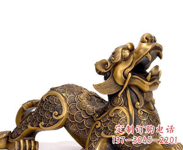 大同精美铜质貔貅神兽雕塑