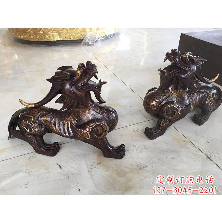 大同浙江中领雕塑:高质量貔貅铜雕像