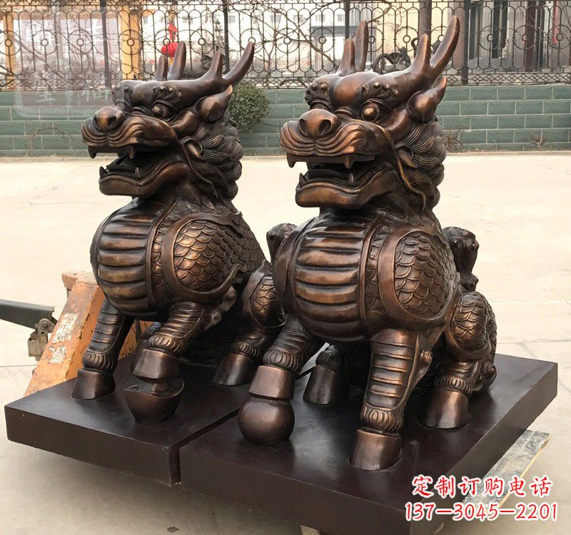大同辟邪铜麒麟