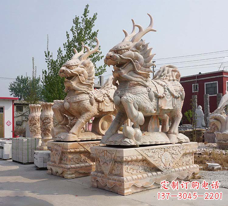 大同麒麟镇宅石雕塑,品质卓越,匠心之作