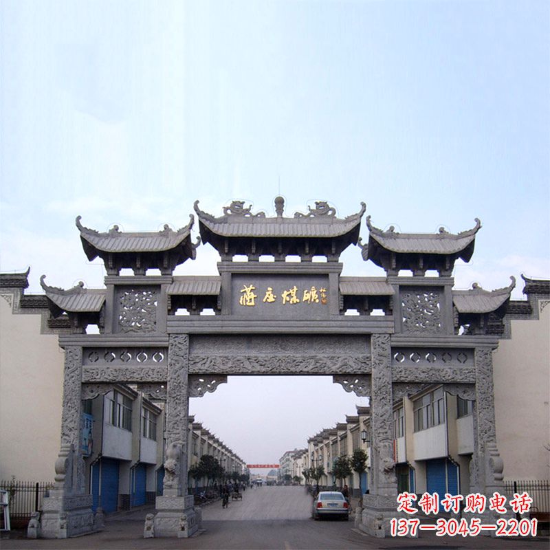 大同让古典艺术绽放在您的家园中——中领雕塑仿古石雕牌楼