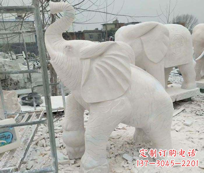 大同企业景观招财大象雕塑