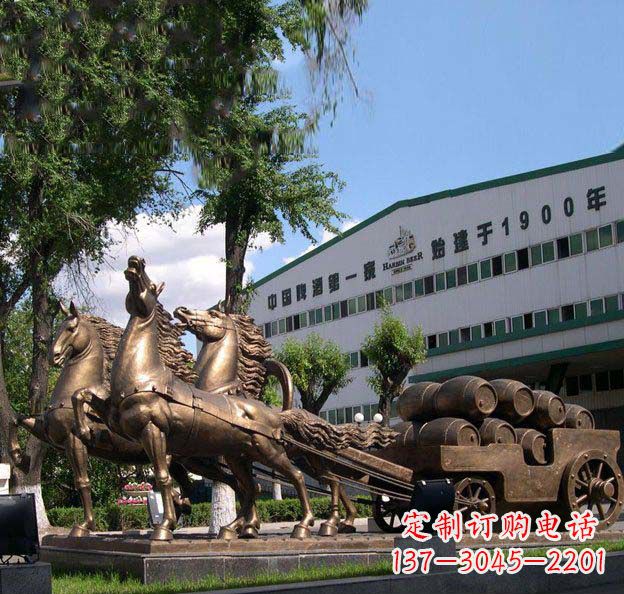 大同追求完美,华丽马车铜雕塑