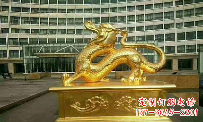 大同正宗青龙铜雕,精致细腻的艺术品
