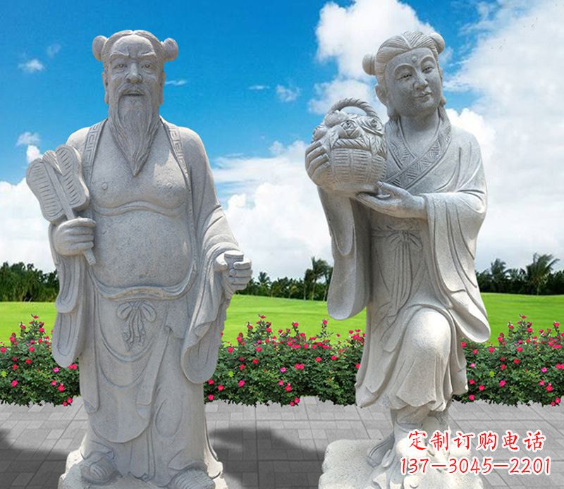 大同青石八仙过海石雕永久保存您心中的传统宗族魅力