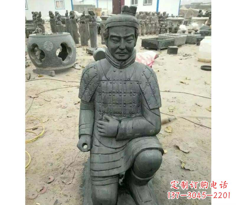 大同青石仿古兵马俑雕塑