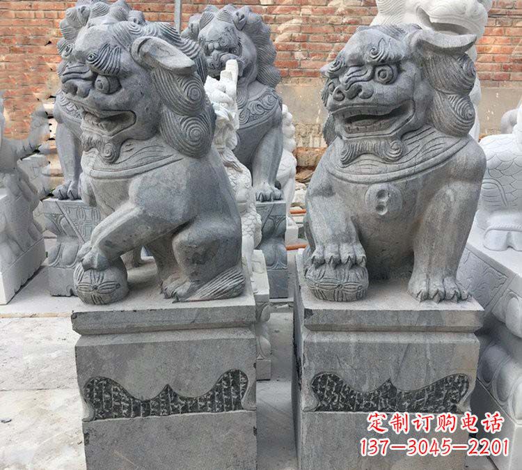 大同青石仿古狮子雕塑
