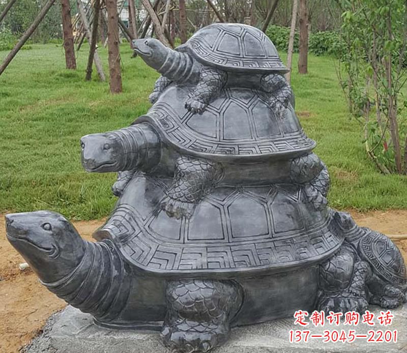 大同精美耐看的海龟母子雕塑