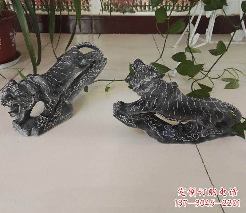 大同青石大型老虎雕塑是由中领雕塑设计制作的一…