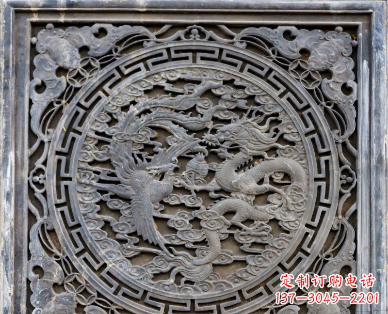 大同传统工艺青石龙雕精美绝伦