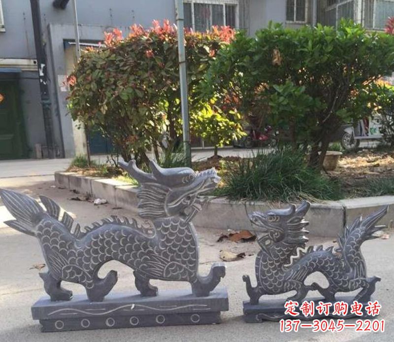 大同青石雕刻母子龙是由中领雕塑工厂家生产的一…