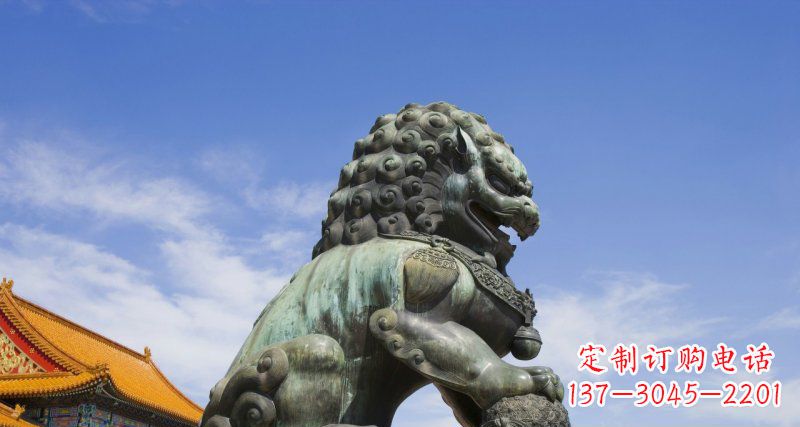 大同青铜故宫狮子雕塑--精美绝伦
