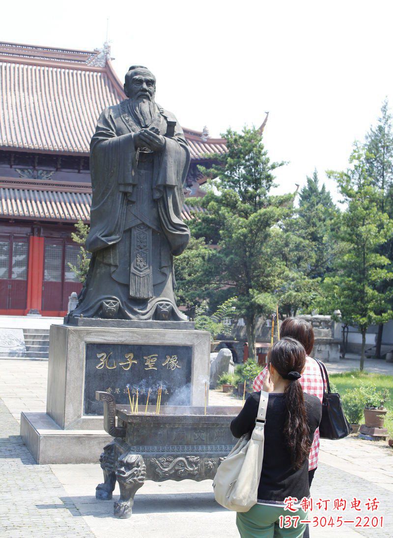 大同中领雕塑推出精致青铜孔子雕塑,考究工艺,…