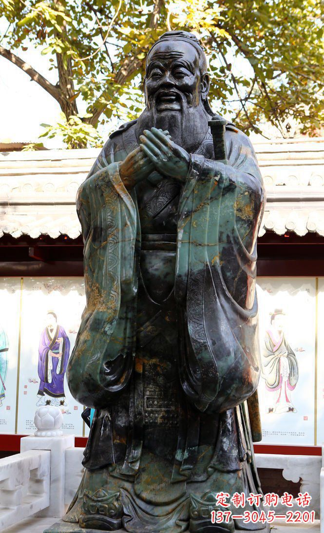 大同青铜孔子行教像,把智慧和精神传承